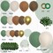 148pcs Woodland Safari Jungle Wild One Balloon Garland Arch Kit Sage Green and Brown Sand white Balloons with Palm Leaves for Tropical Boho Birthday Party Supplies Baby Shower Decorations